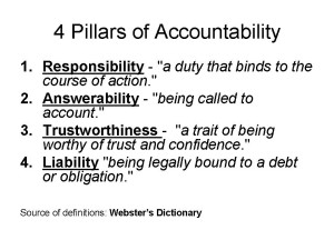 Accountability for properly educating children requires personal responsibility on the part of all us. It isn't just about "outcomes."