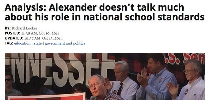 If the nation wants national standards, who do they want to put in charge of them? The non-profit who currently holds the copyright to the Common Core? The powers that be? Answers Senator Alexander?